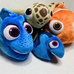 Disney Finding Nemo Plushes Squirt Turtle Dory Nemo