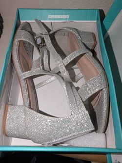 Silver Heel Shoes