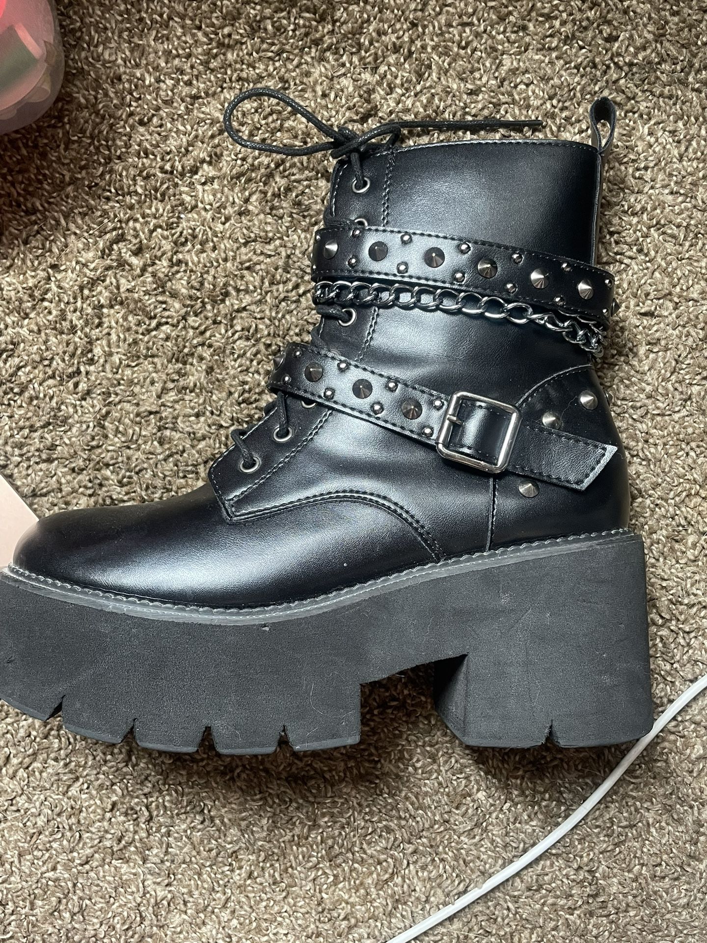 Women’s Black Edgy Goth Boots