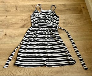 Striped Wrap Dress