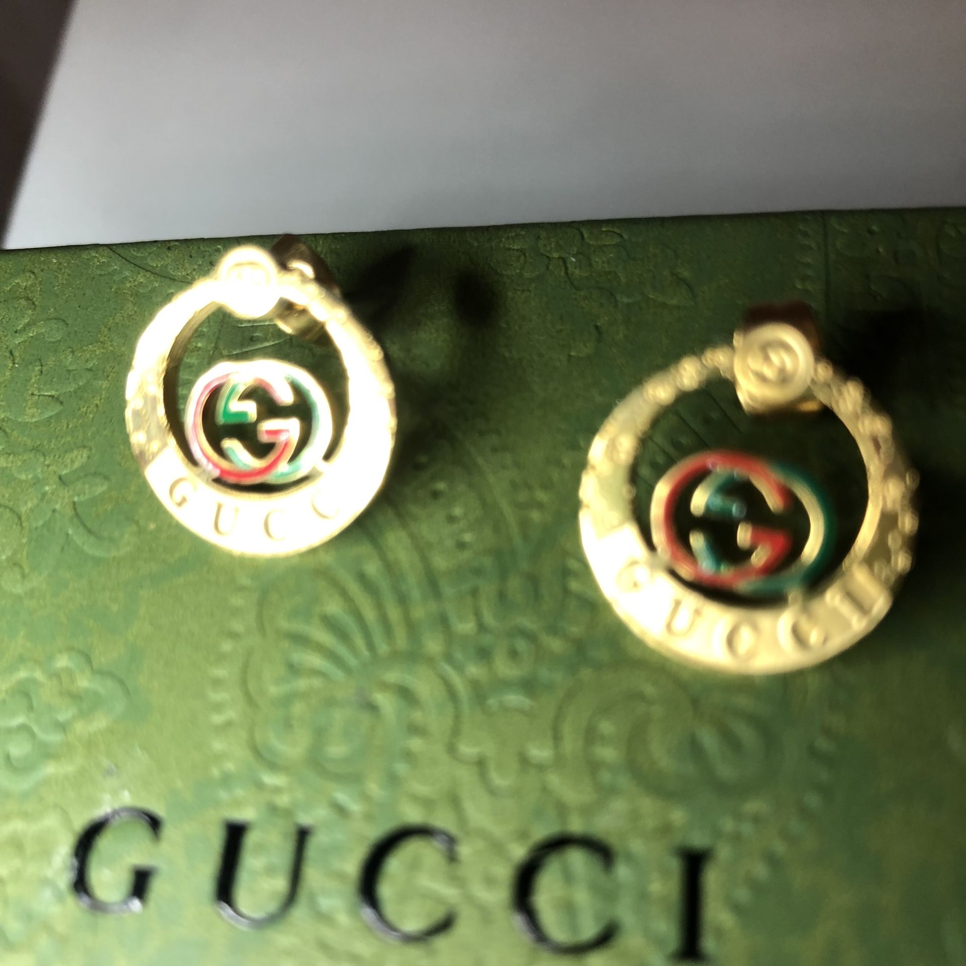 Green And Red Earrings