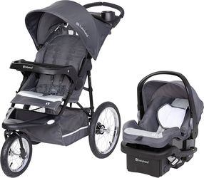 ONLY $185: Baby Trend Expedition® Jogger Travel System with EZ-Lift™ Infant Car Seat, Dash Grey