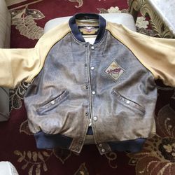 Harley collector leather Bomber Jacket.