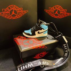 3d Mini Jordan One Keychain