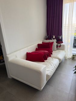Leather sofa made in Italy