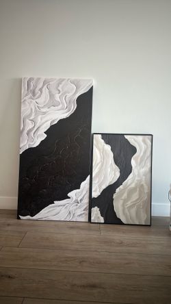 Set of 3 and 1 long wall art
