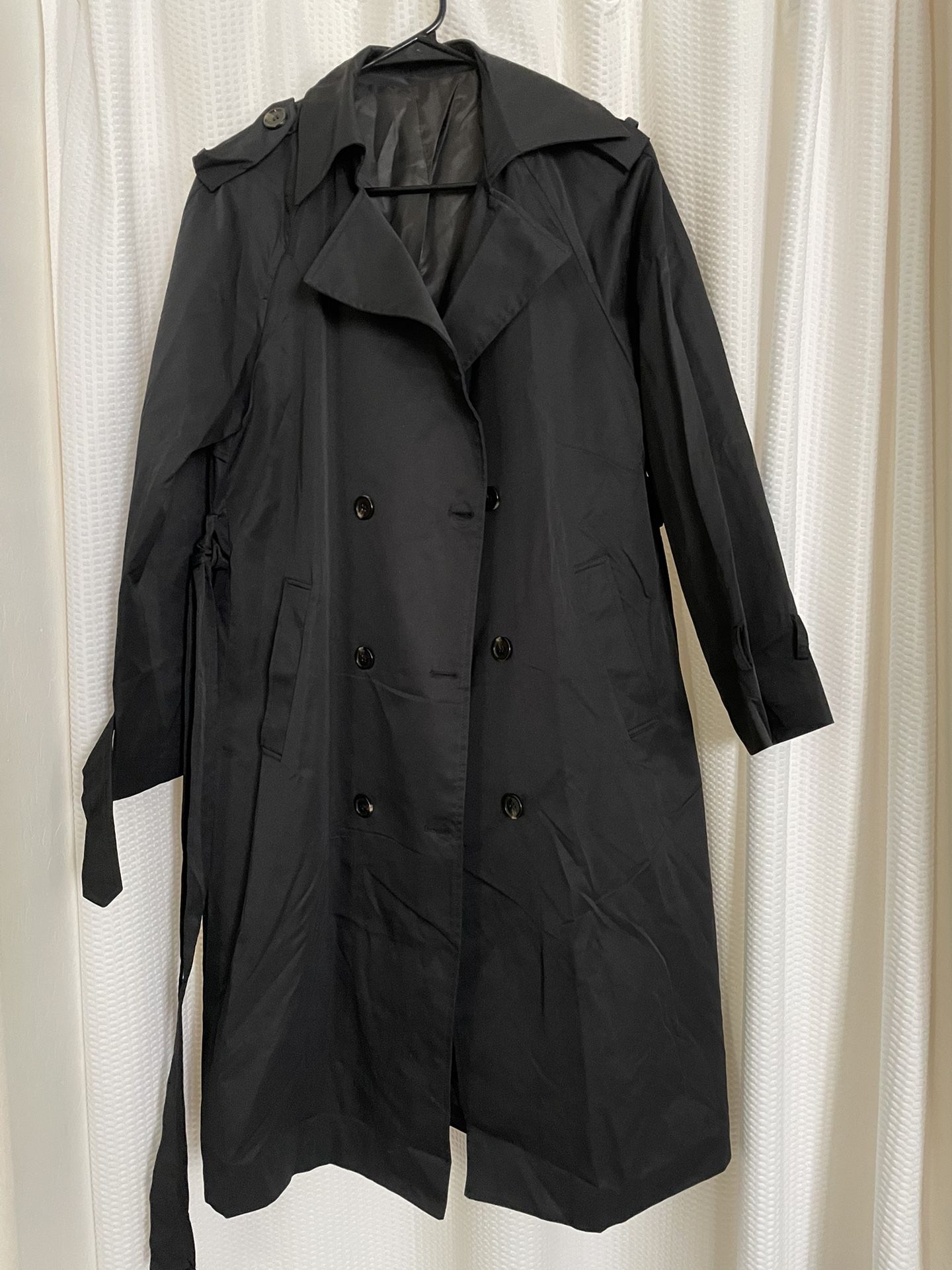 Women Black Raincoat