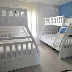 White Charleston BUNK BEDS 2