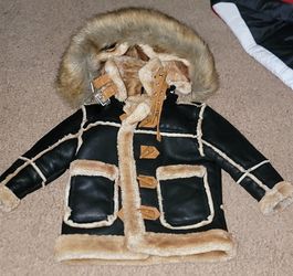 Jordan Craig leather/fur Coat