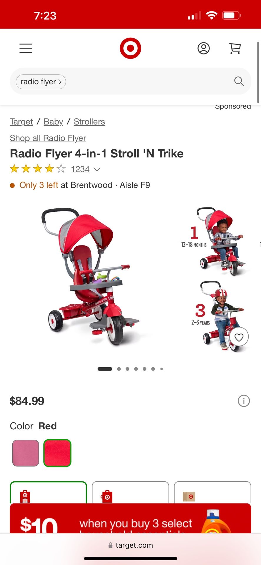 Radio flyer 4-1 Bicycle