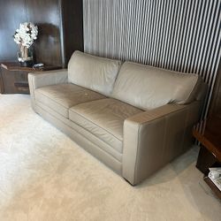 Couch Leather With Bed 