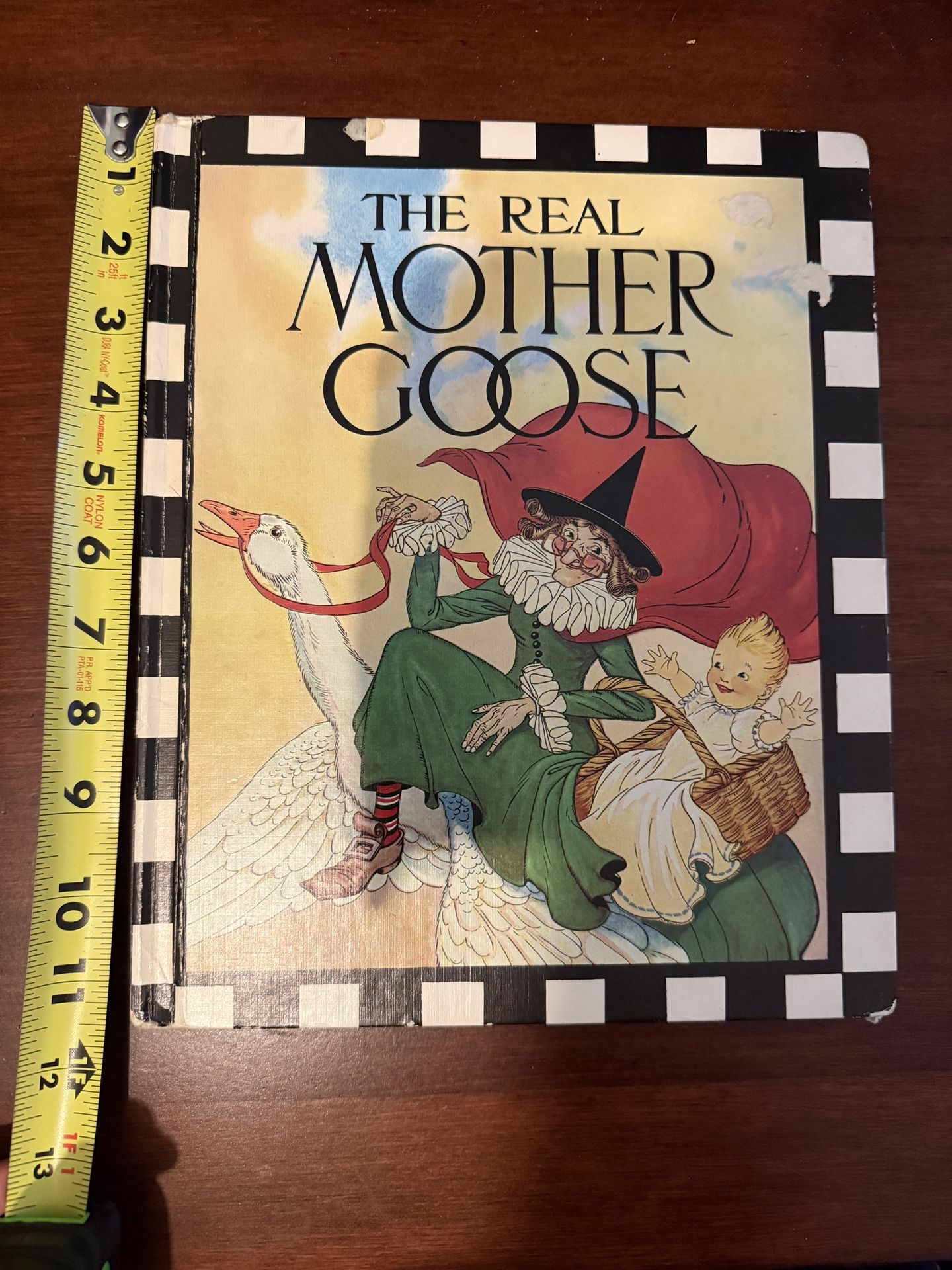 Mother Goose Storytime Fold Out Clock Nursery Rhymes  & Real Mother Goose Book 