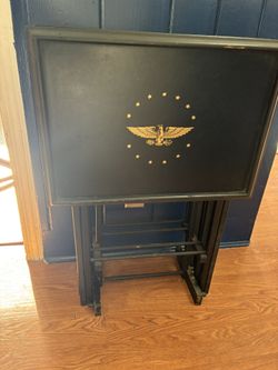 Folding Tray Tables Set