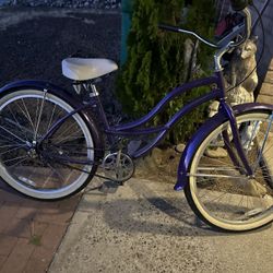 Ladies 3 Speed Beach Cruiser 