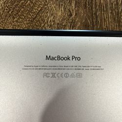 MACBOOK PRO -year 2013