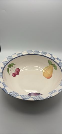 Title: Vintage Pfaltzgraff "Hopscotch" Fruit serving bowl