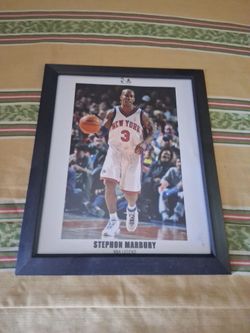 Stephon Marbury framed 8 x 10 photo