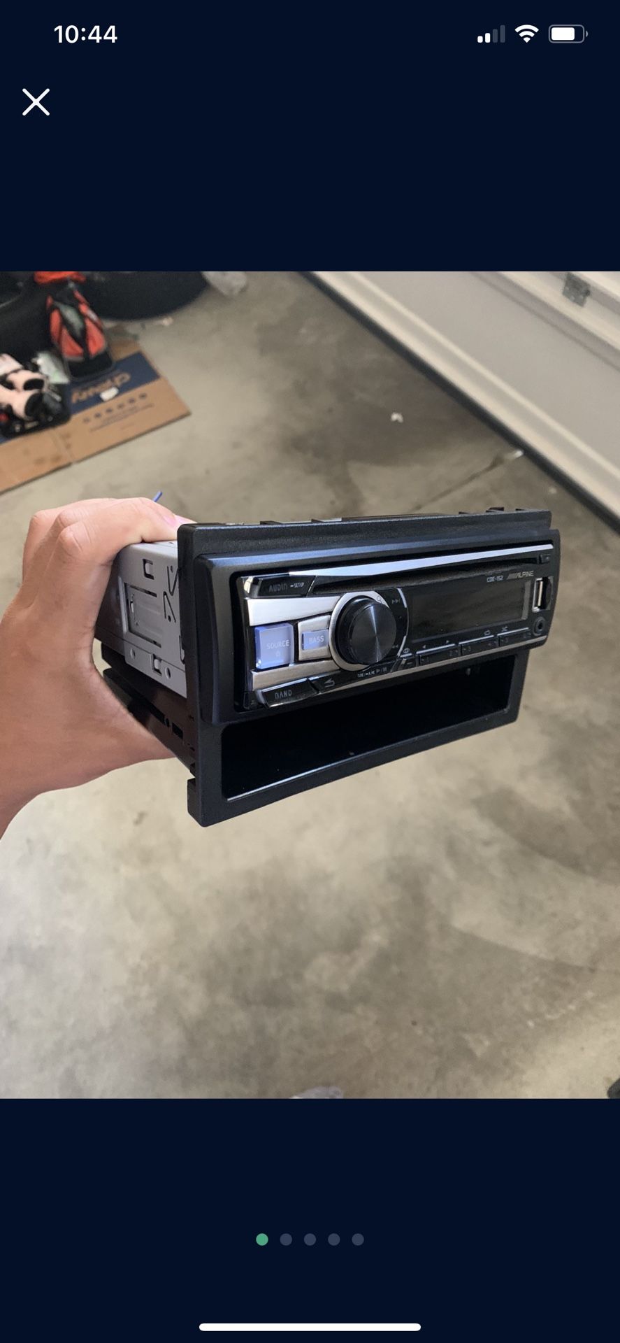 radio with single din dash piece