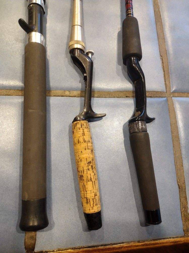 3 Fishing rods (Vintage)- South Bend SS, Shakespeare, Garcia