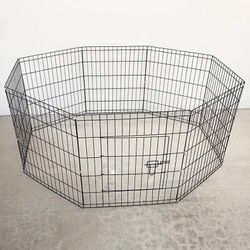 $30 (New in Box) Foldable 24” tall x 24” wide x 8-panel pet playpen dog crate metal fence exercise cage 