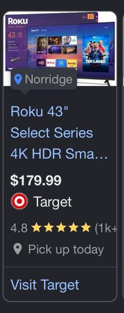Roku 43" Select Series 4K HDR Smart TV