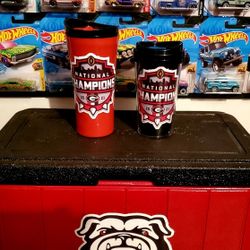 UGA BULLDOGS 🏈 CUSTOM 🏆 TRAVEL🥤 SET