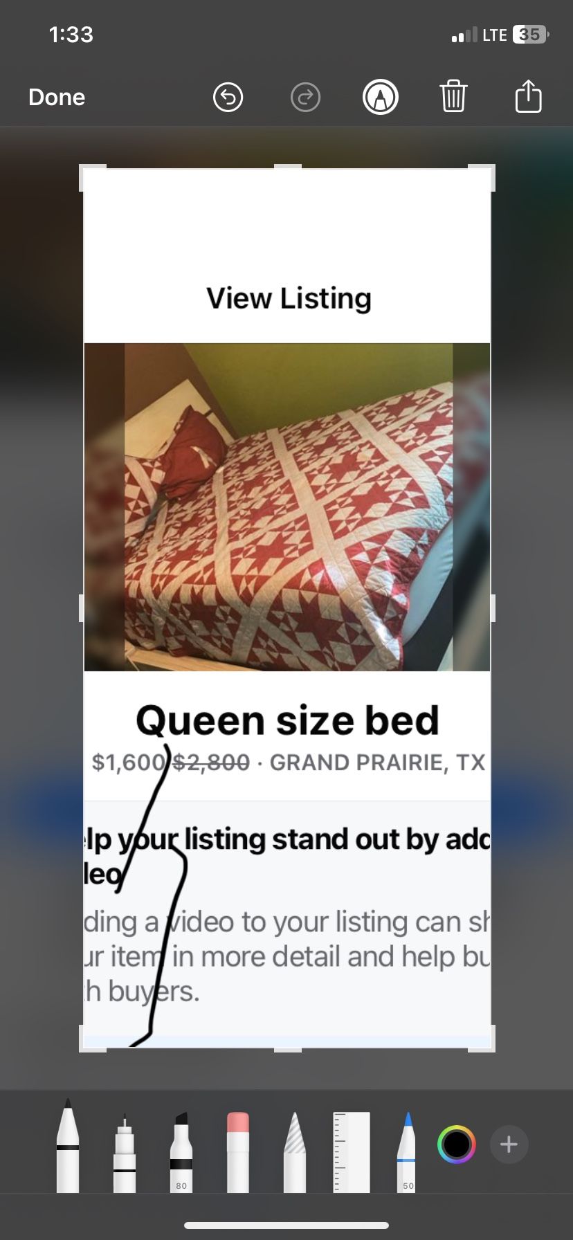 Queen Size Bed With Base !!!!!