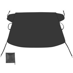 Car Windshield Cover Protector 46.8" X 68.3", Black