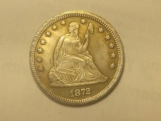 USA 1872-CC Liberty seated Quarter Contemporary Restrike Coin / Token