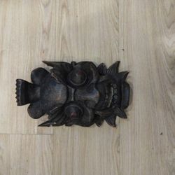 Carved Wood Mask  Antique