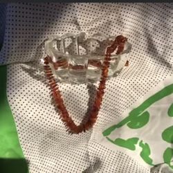 Vintage Baltic Amber Chip Necklace-Cognac Honey Color