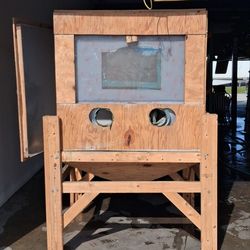 Sand blaster stand