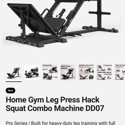 Gym Leg Press Hack Squat Combo Machine NEW IN BOX for sale or trade