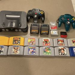 N64 System And Games Nintendo 64 