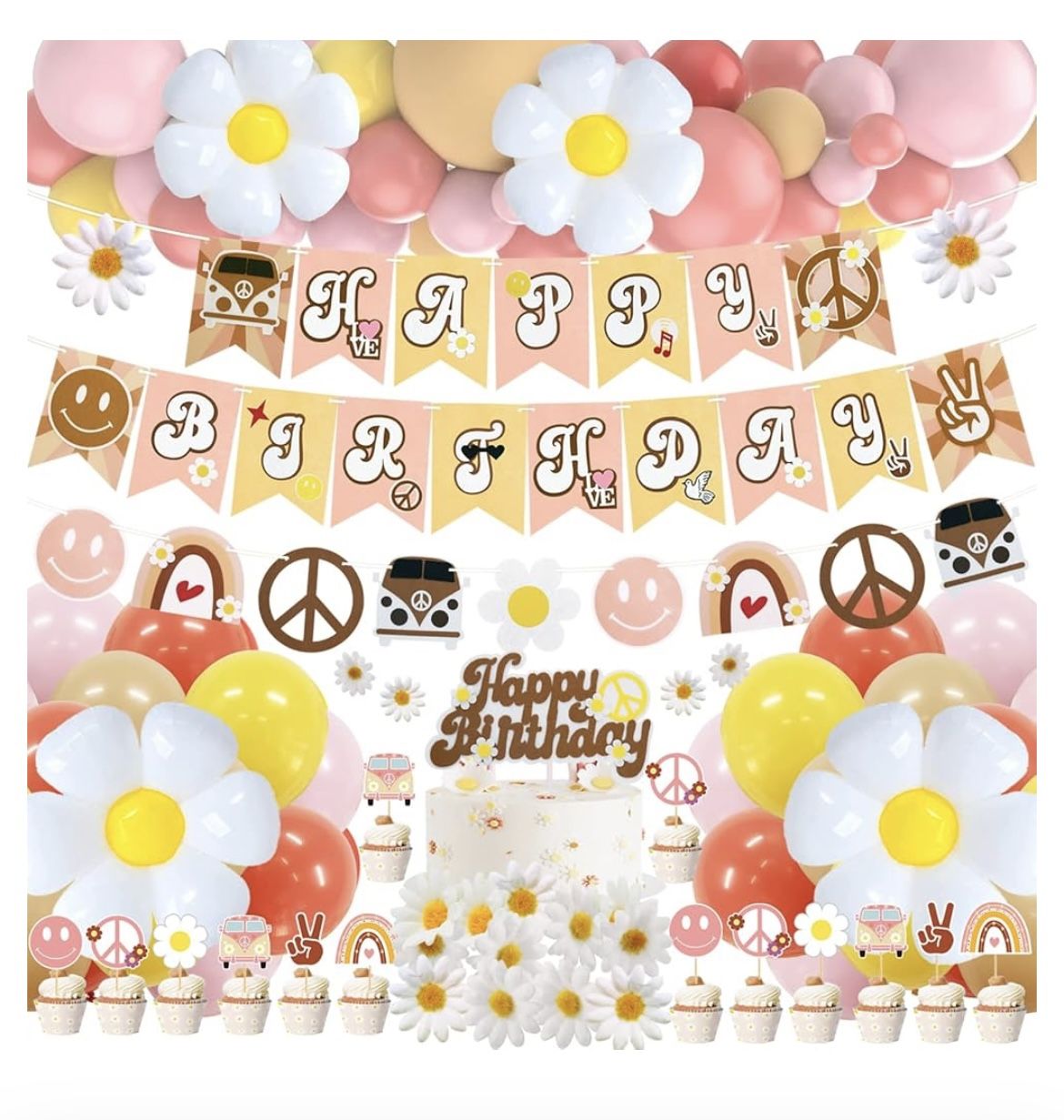 Groovy Birthday Banner