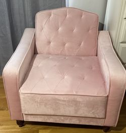 Pretty In Pink Velour Love Seat Make An Offer! 