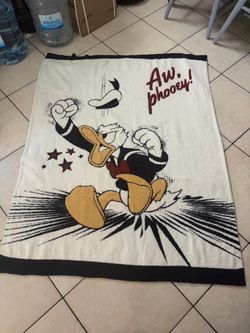 Disney Donald Duck "Aw, Phooey!" Vintage Throw Blanket
