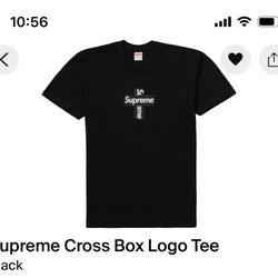 SIZE L FW20 SUPREME CROSS BOX LOGO TEE