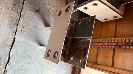 6x6 wooden solid steel beam column caps 5 only