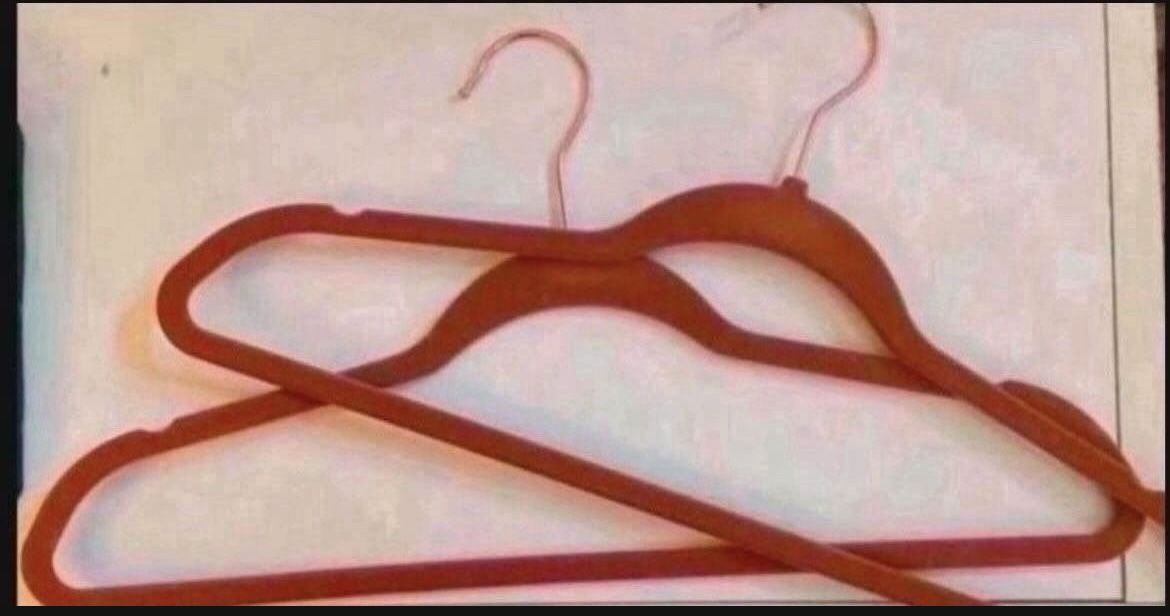 15- BRAND NEW-BROWN VELVET HANGERS