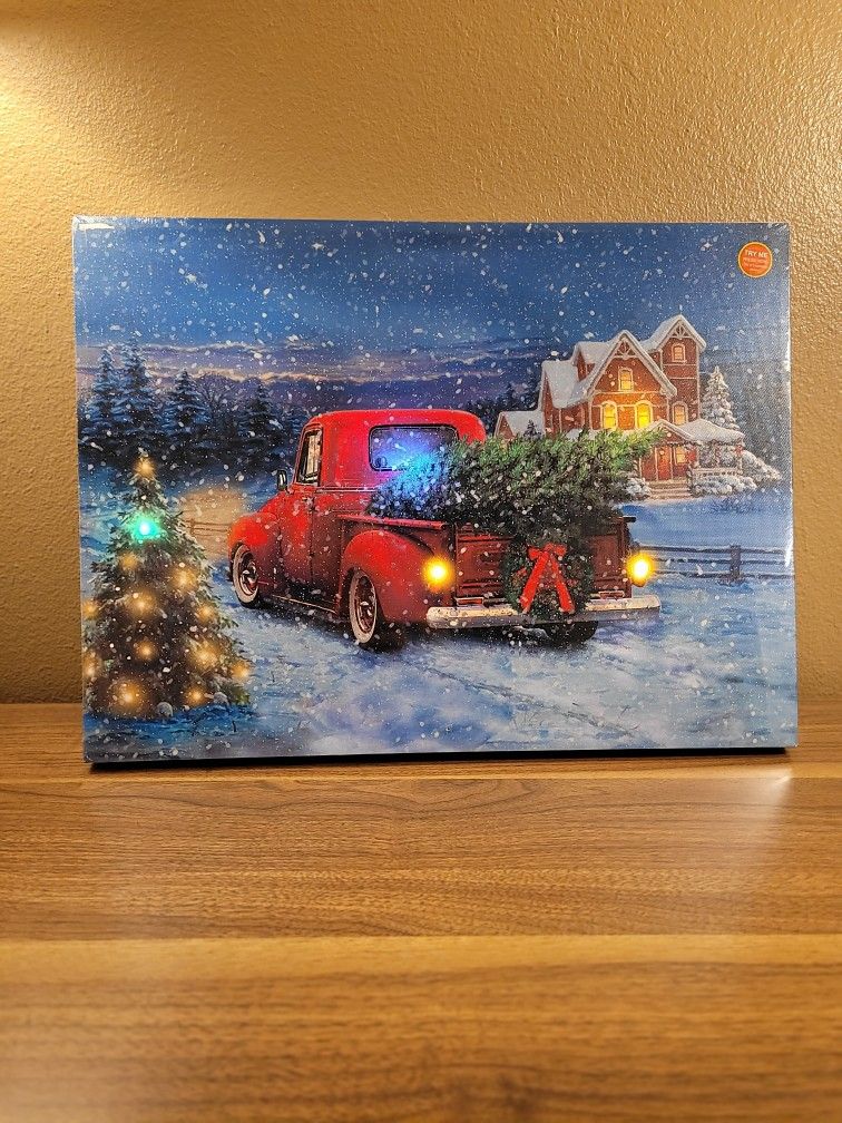 Christmas Lighted Musical Frame 15" x 20"
