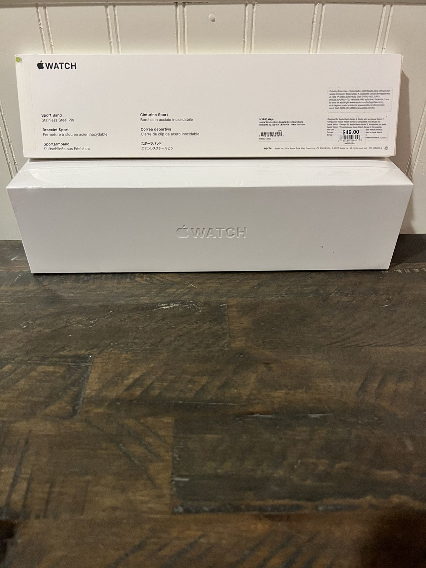 Apple Watch Series 5 - 44mm - GPS + Cellular - Space Gray/Aluminum Case + Coastal  Gray Band **Brand New/Never Opened/Still Wrapped In Original Case**