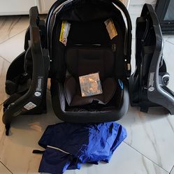 Graco Snugride 35 Lite DLX Carseat with 2 bases and travel bag