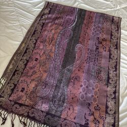 Pashmina Festival Scarf Glitter Metallic Gold  Scarf