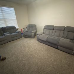 3 Piece Power Couch Sectional 