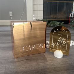 Gift Card Box & Sign