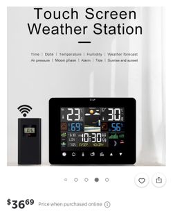 Wireless Weather Station Brand Ne Sealed In Box.