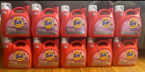 10 bottles Tide Ultra Downy 117oz