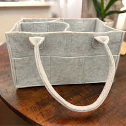 Felt diaper caddy