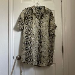 Snake Print Dress